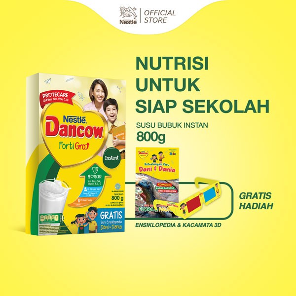 DANCOW FortiGro Susu Bubuk Susu Anak Instant 800g Gratis Hadiah