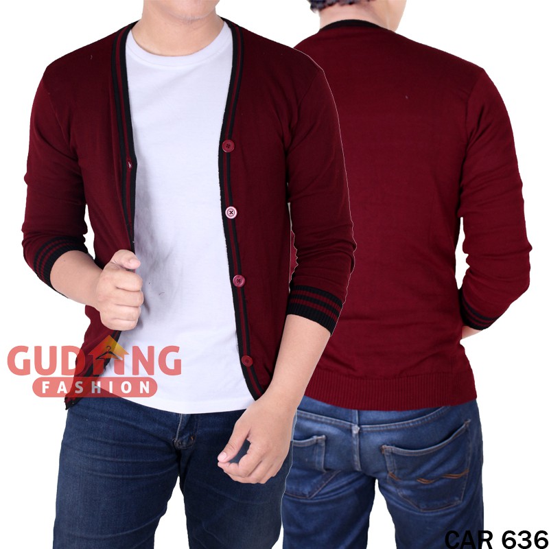 Cardigan Rajut Pria Polos CAR 636