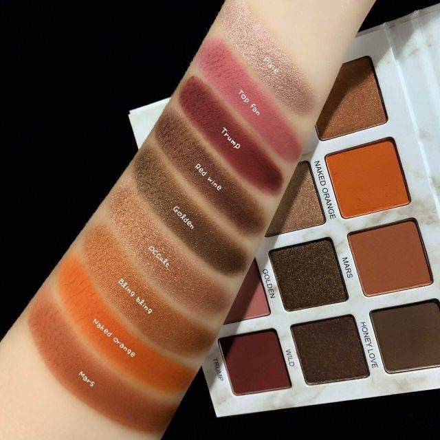 SIVANNA COLORS Marble Ultra Eyeshadow Palette #HF386 Thailand / Cosmetic Makeup / 12 Tint Warna