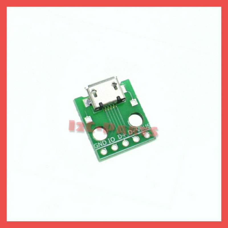 Micro USB to DIP 2.54mm 5pin Female Adapter Connector PCB Converter 5P