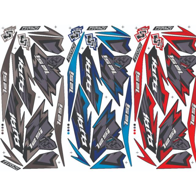 Striping sticker variasi motor Vario 125 old variasi motor