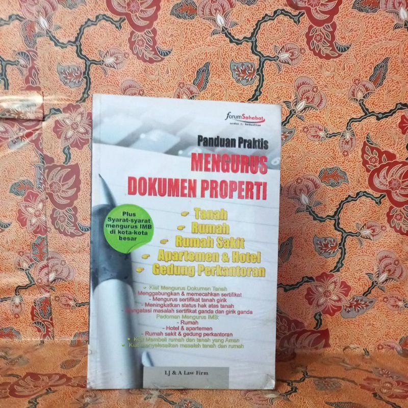 Jual Buku Hukum Panduan Praktis Mengurus Dokumen Properti Plus Syarat Syarat Mengurus Imb Di