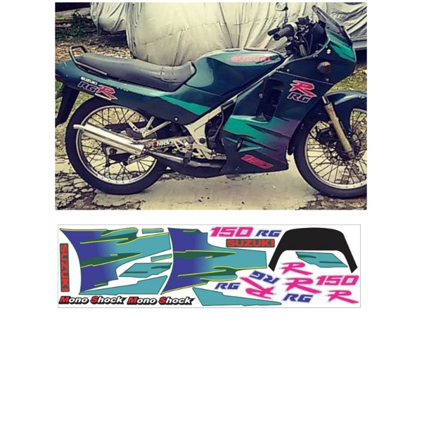 striping suzuki RGR 150 crystal  stiker RGR jumbo terbaik termurah