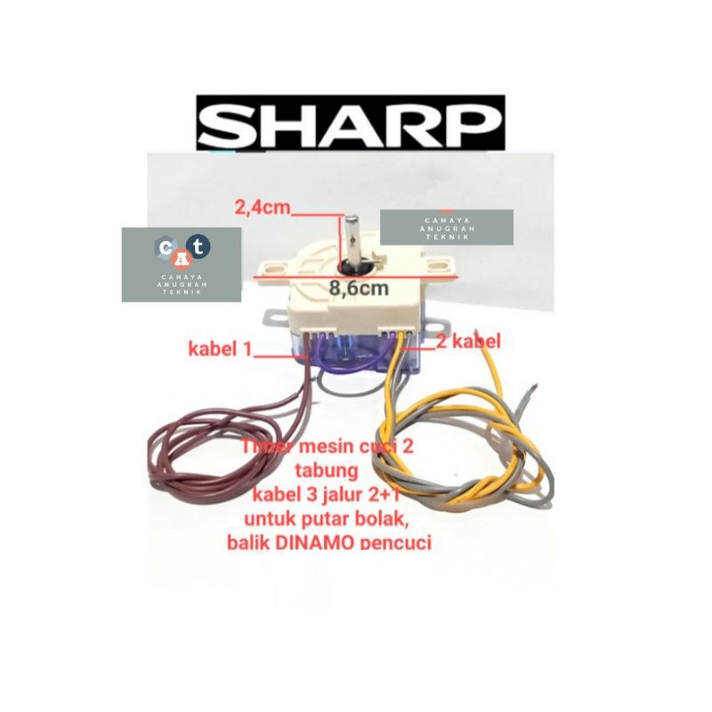 Timer mesin cuci sharp 3 kabel