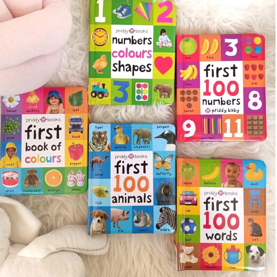 [CODE NEW802] (HB) Priddy Books First 100 Words & Early Learning Board Books (Words / Animals / Colo
