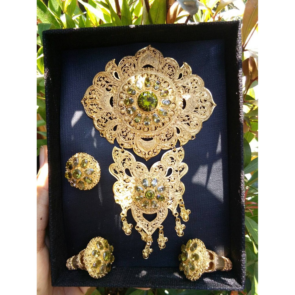 Bros Alpaka Bali Set Bros CIncin dan subeng dan cerorot Premium