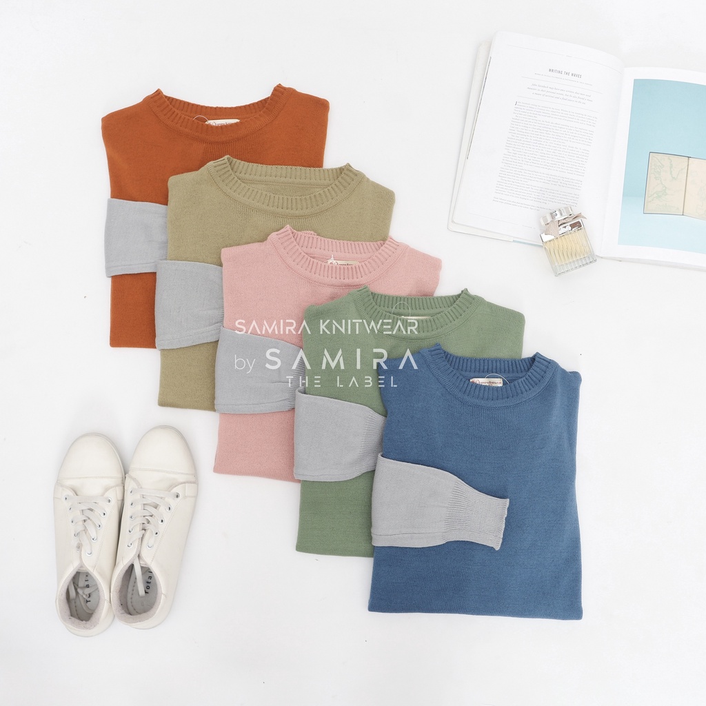 Geranio - Sweater Rajut Two Tone Pria / Wanita (Unisex)