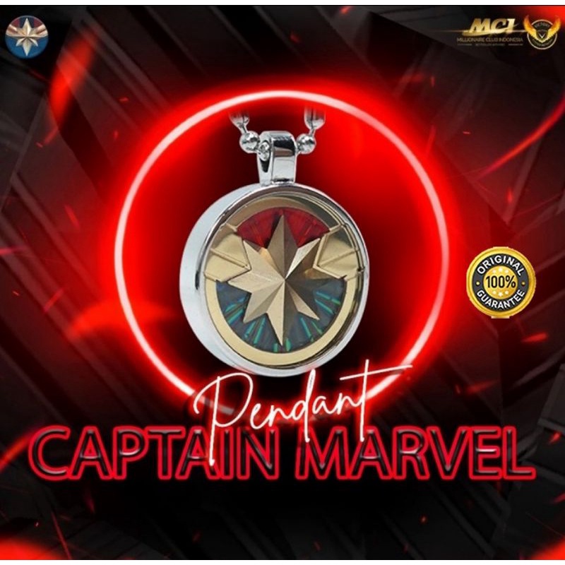 Kalung Kesehatan Pendant LSM Marvel Captain Marvel Original MCI MGI