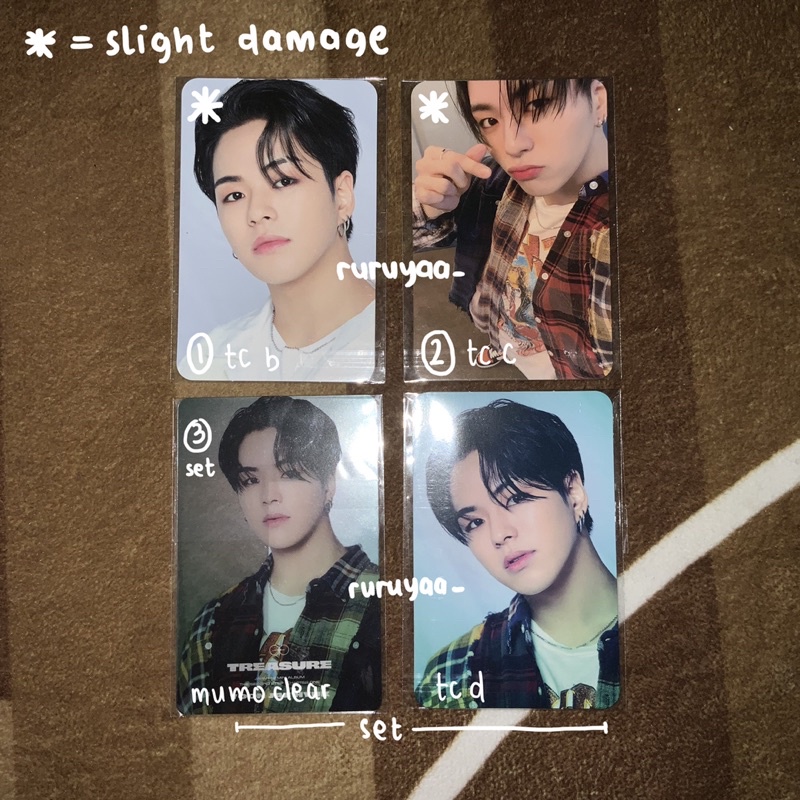 TREASURE JAEHYUK OFFICIAL PHOTOCARD TRADING CARD JAPAN THE SECOND STEP JIKJIN MUMO TC B C CLEAR CARD