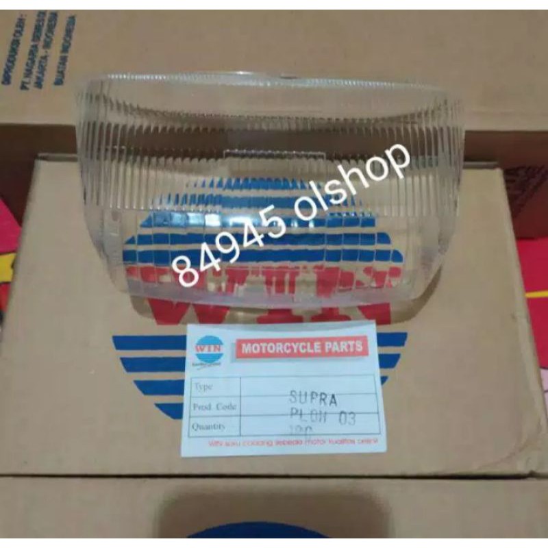 Mika kaca lampu depan honda supra x 100 lama old