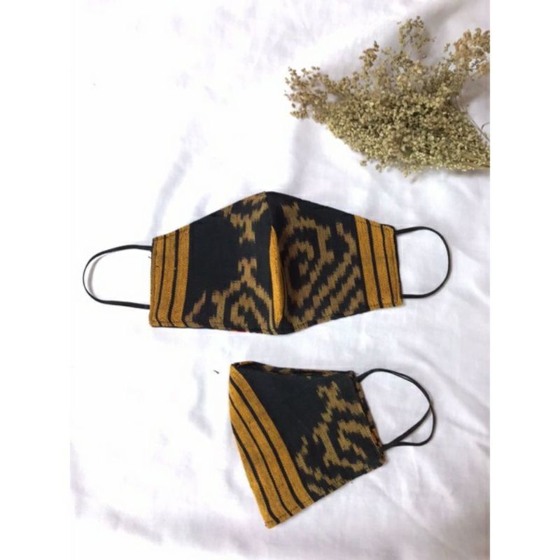 TERMURAH Masker Tenun Etnik ( Earlop &amp; Headlop)