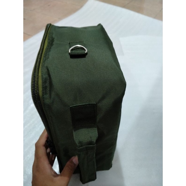 fishing bag Tas  Reel Pancing Kapasitas Besar Tas Pancing Laut Hijau Army