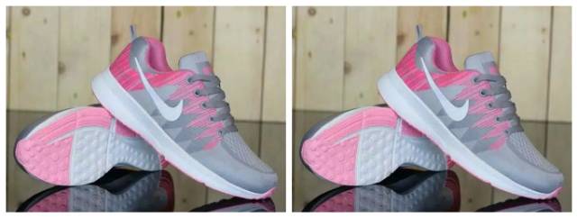 sepatu wanita sneakers running olahraga sepatu jogging  Zigzag Pink