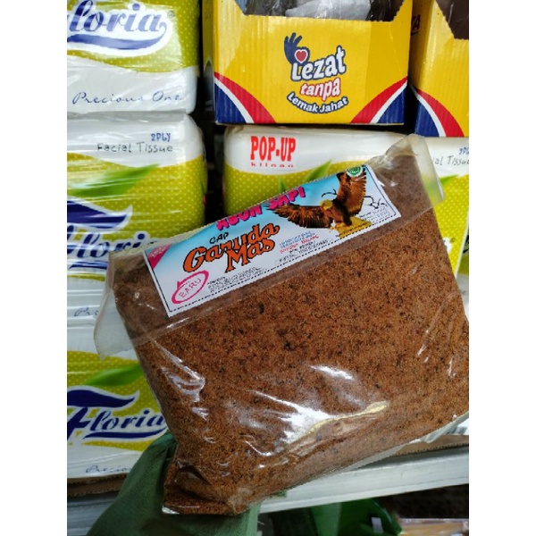 

abon daging sapi 1kg cap Garuda Mas