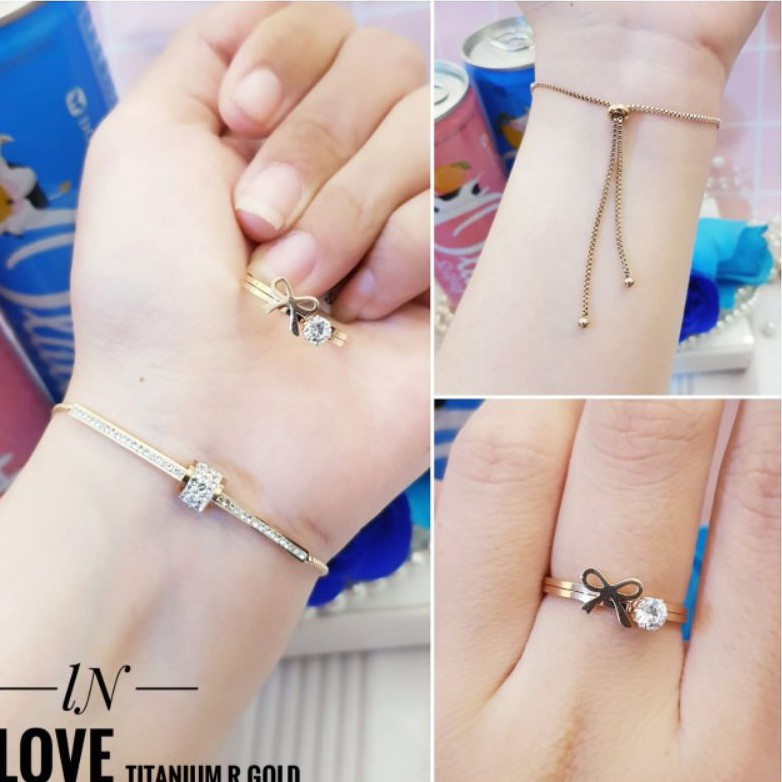 Titanium Set Gelang Cincin 167p