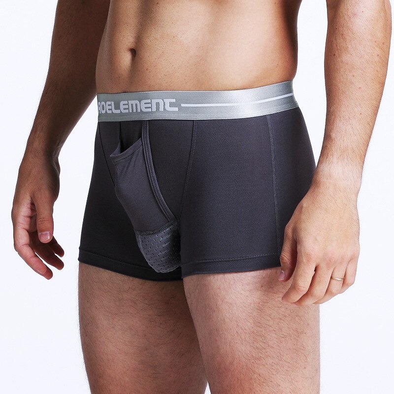 AOELEMENT Celana Dalam Boxer Brief Pria - MU035 - Black