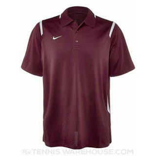  KAOS  KERAH BIG SIZE NIKE  DRI FIT POLO JUMBO MAROON GELAP 