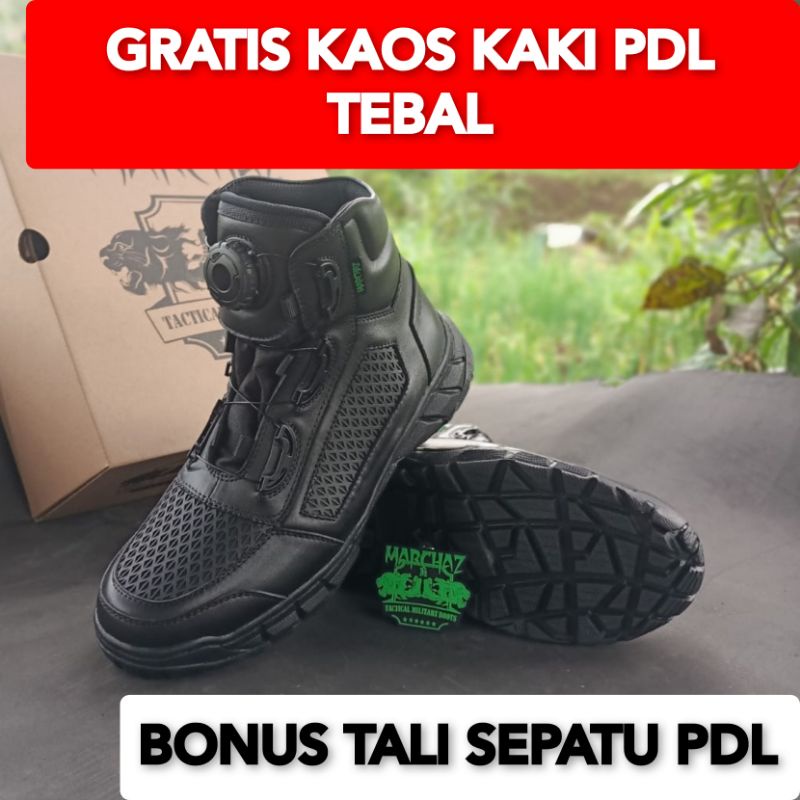 SEPATU PDL TALI PUTAR SARANG TAWON LIBRA PENDEK MERK MARCHAZ KULIT SAPI ASLI SEPATU PDL DINAS LAPANGAN TNI POLRI SECURITY SATPAM SEPATU PDL POLANTAS MODEL TERBARU