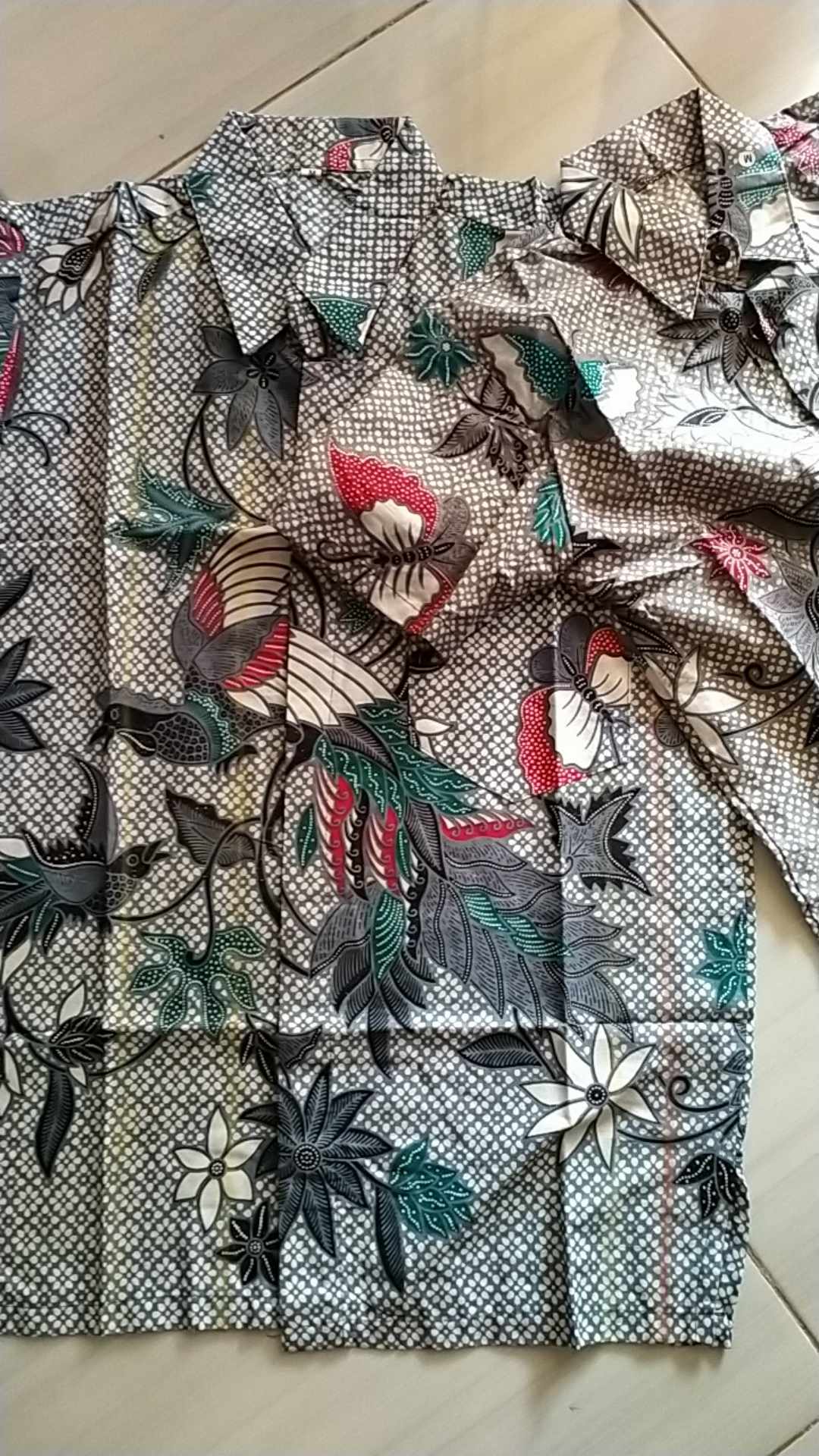 Batik Couple Keluarga Sania Ruffle Ori Ndoro Jowi Dnt Cendrawasih Kupu