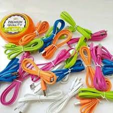 (ECER) Kabel Data FLECO Micro USB 100cm - GEPENG HARGA PER PCS