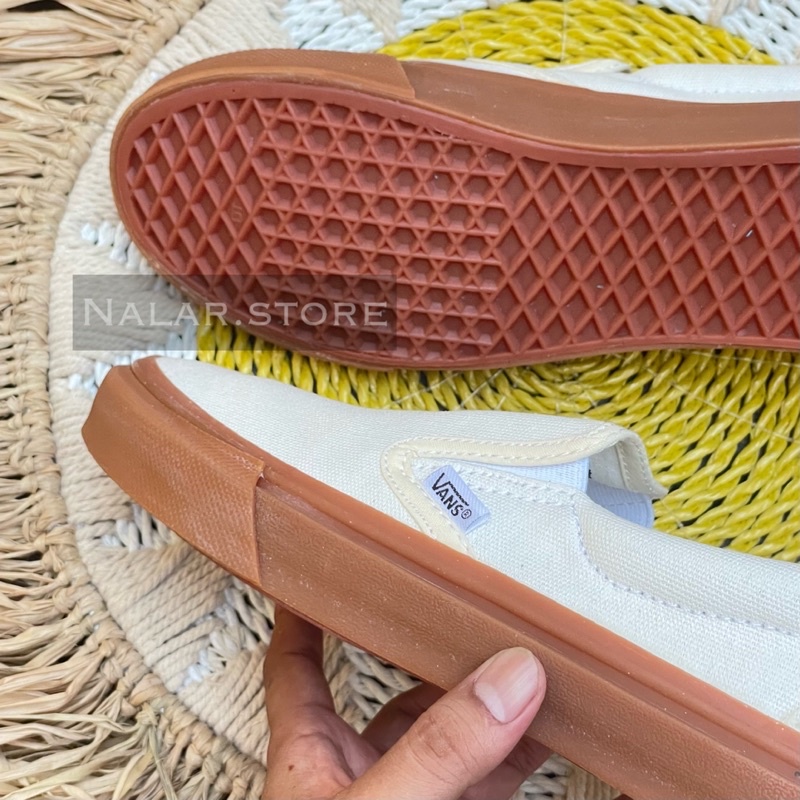 SLIP ON VANS CREAM GUM PRIA WANITA “import quality”