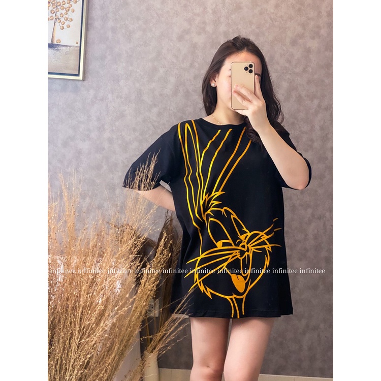 Kaos Oversize Wanita Atasan Wanita Jumbo Bahan Cotton Combed 30s