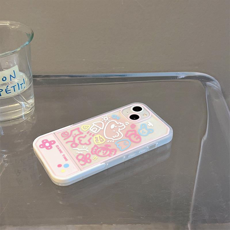 Casing Soft Case Silikon Motif Kartun Pink Girl Untuk Iphone 13promax / X / 12 / 11 / xr / xs