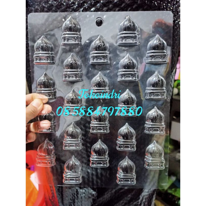 Cetakan Coklat Cetakan Puding Masjid 22 Cav Cetakan Coklat Plastik