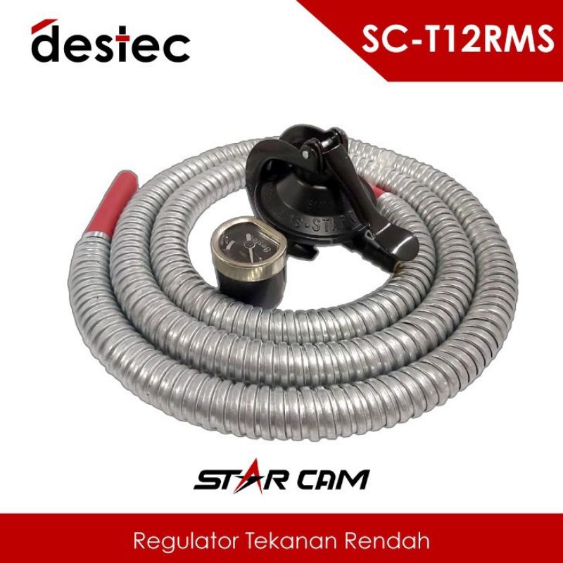 Starcam , Paket Selang Gas  ,  SPFM  SC  23MSS , + Regulator Starcam Meter