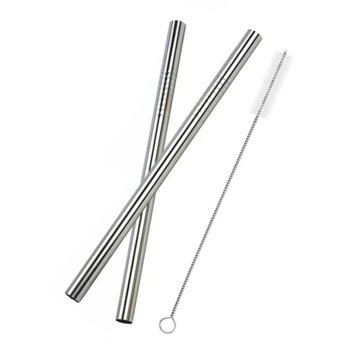 Sedotan Stainless Boba Set / Stainless Straw Boba