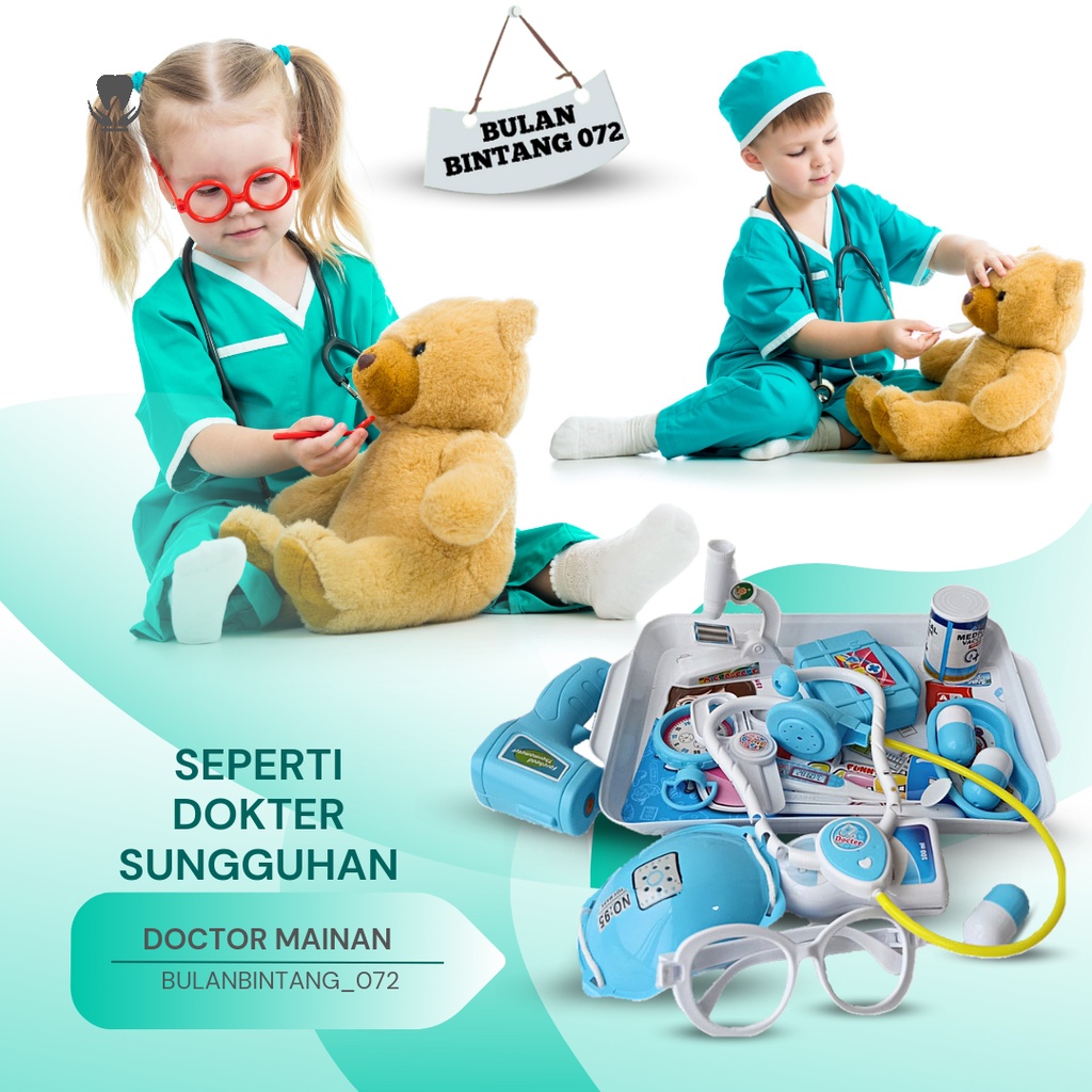 DOCKTOR SET MD 02 MAINAN DOKTER DOKTERAN Mainan Dokter Dokteran Dokter2an Edukasi Kreatifitas Kado H