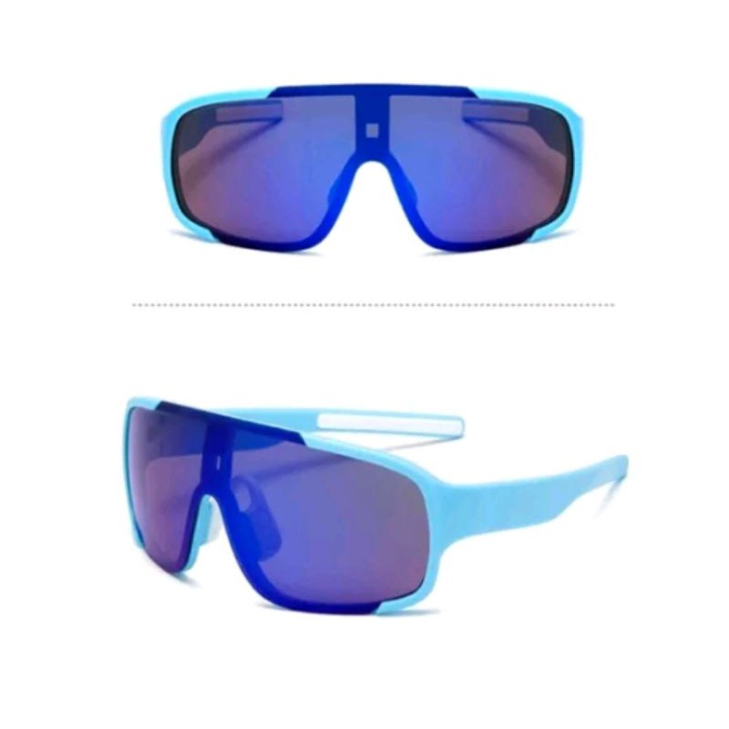 Model  POC  aspire FULL BLUE. biru penuh kacamata sunglasses sepeda murah