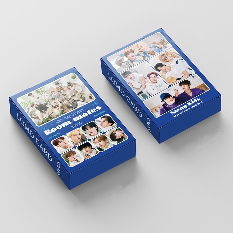 55pcs/box Stray Kids Photocards 2022 season's greetings Album LOMO Card Postcard ((In STOCK) Kpop fan)