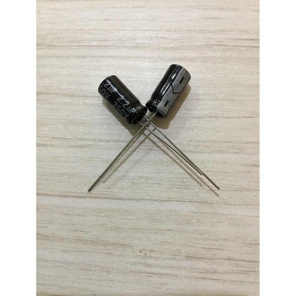 Elco Kapasitor 2,2 uf 250v Capacitor 2.2uf-250v 2,2uf 250v 2,2 mikro 250 Volt
