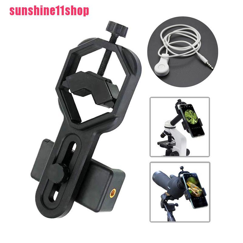 Adaptor Mount Teleskop Binoculars Universal Bahan Plastik Untuk Smartphone