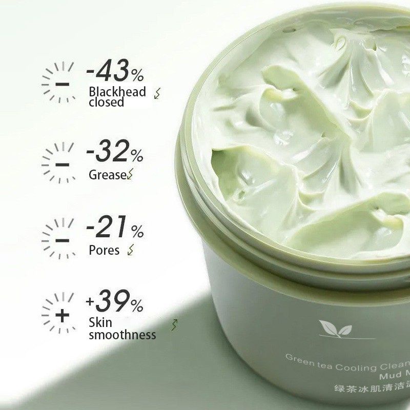 Medan Termurah Mud mask Green tea facial cleansing mud Meidian