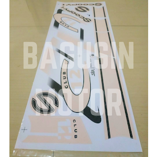 Striping Variasi Thailand Scoopy FI ESP Ring 12 S12 Cream