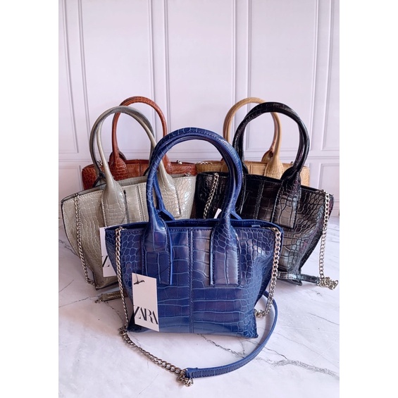 tas ZARA BUCKET MINI BAG + PAPERBAG / tas selempang mini import batam murah