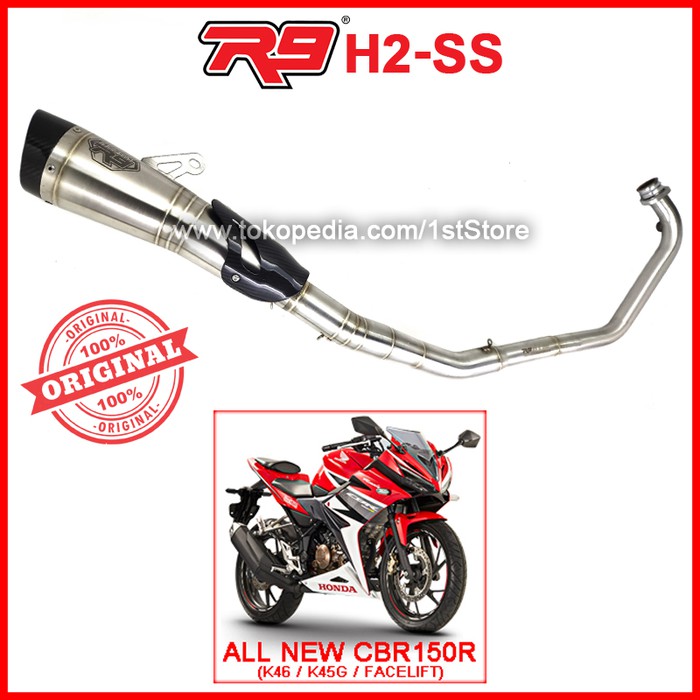 qws182 Original R9 H2 SS New CBR150R LED Facelift K46 K45G Knalpot CBR