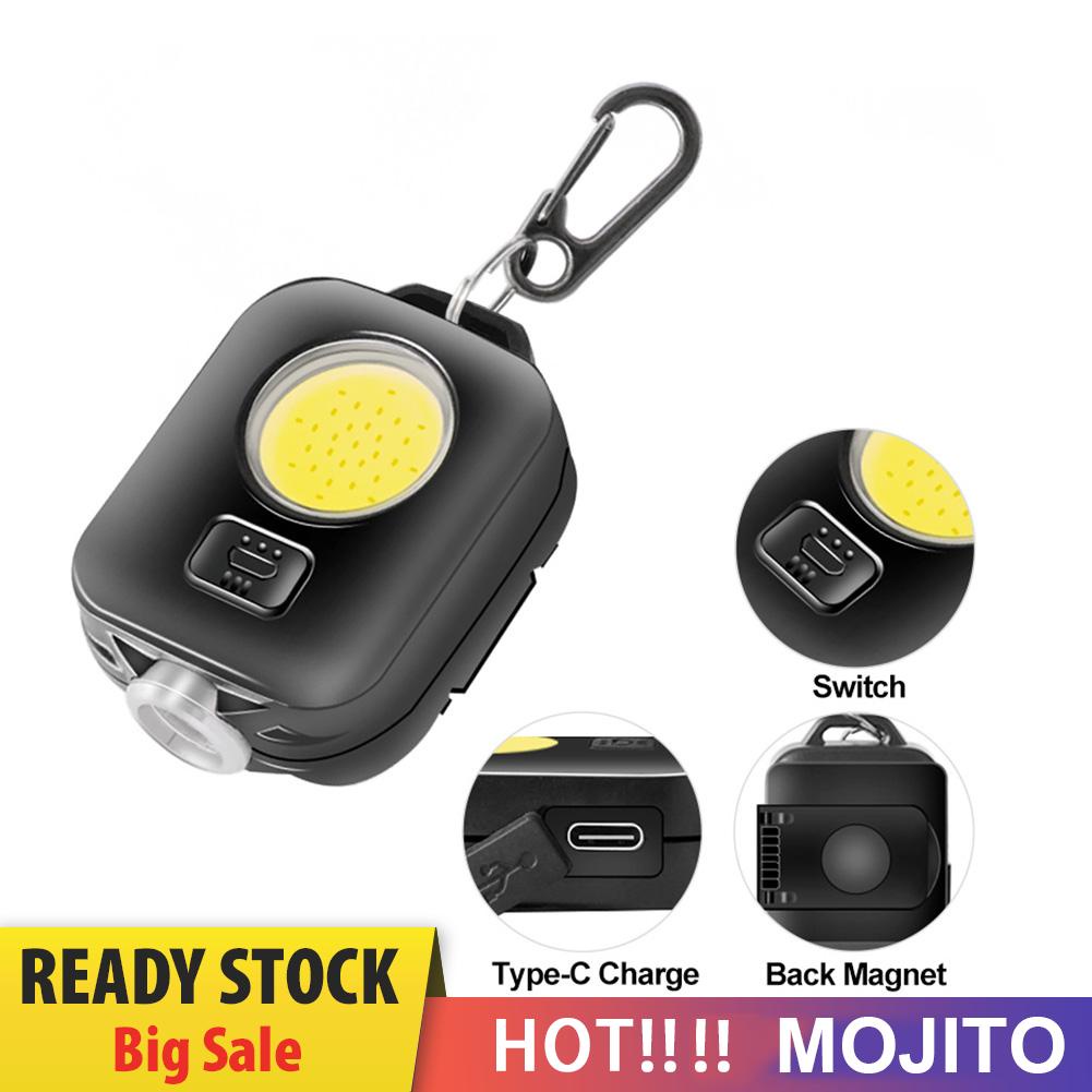 Lampu Senter LED COB Anti Air Dengan Gantungan Kunci Untuk Darurat