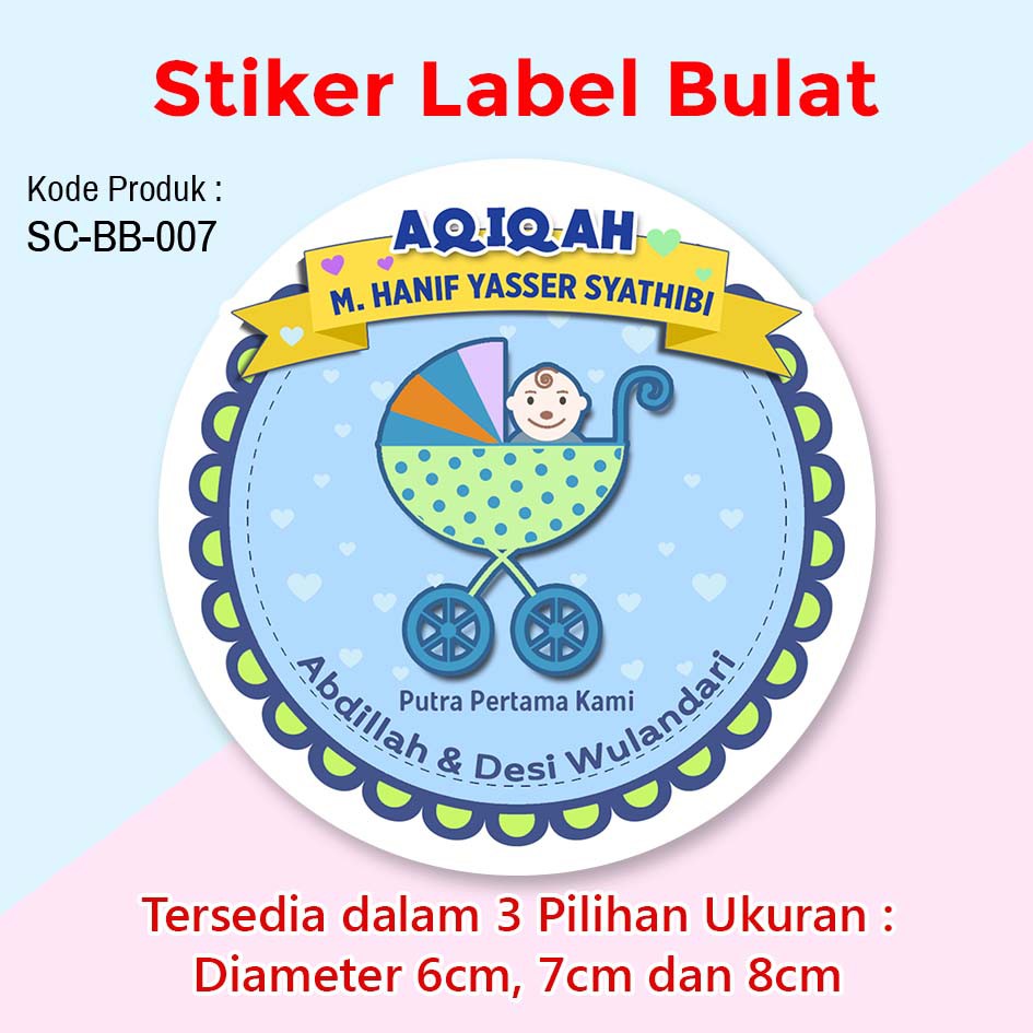

STIKER LABEL KELAHIRAN ANAK STICKER AQIQAH AKIKAH TUMPENG MINI SOUVENIR