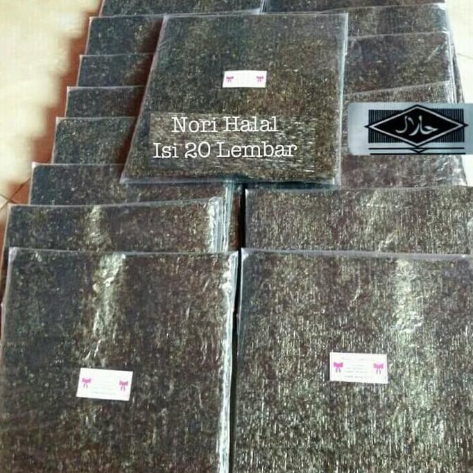 

Jual Nori Sushi Bento 20Lembar Rumput Laut Kering Halal Termurah
