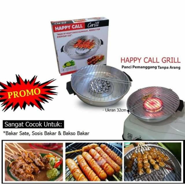 [Jogja] Happy call grill panci pemanggang tanpa arang serbaguna