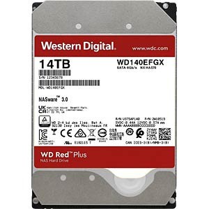 WDC 14TB SATA3 512MB - Red Plus - WD140EFGX (For NAS) / HDD 14TB