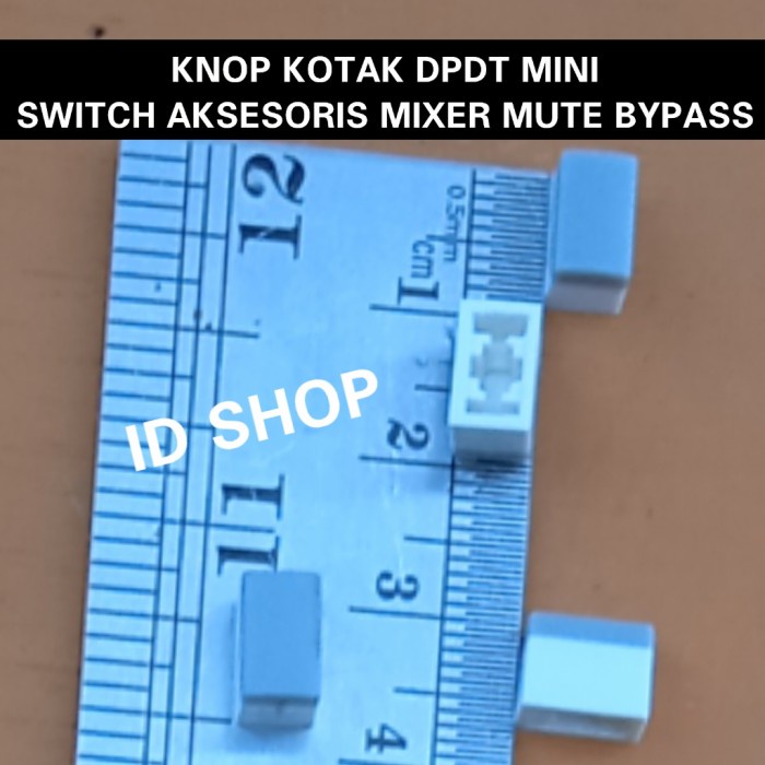 Produk Terbaru Knop Knob Mini Kotak Dpdt Kenop Kenob Mixer Mute Bypass Harga Utk 4Pcs