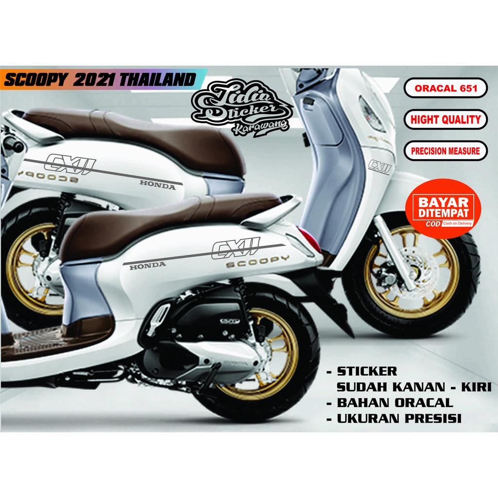 STRIPING STIKER  SCOOPY PRISTAGE 2021 THAILAND
