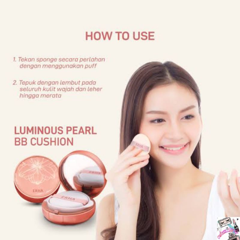 ☃️Cutezz_ching1☃️Erha Luminous Pearl Bb Cushion Spf 40 PA++ 15g