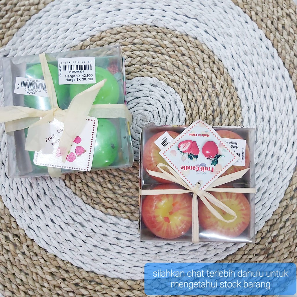 LILIN BENTUK BUAH MURAH SOUVENIR ULANG TAHUN PESTA BOX