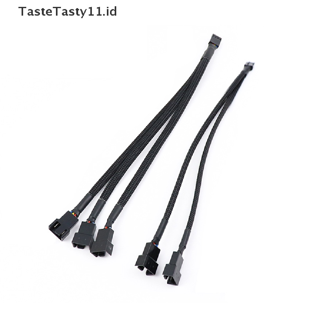 【TasteTasty】 4 Pin Y Splitter Cable 4 Pin PWM Female to 3/4 Pin Motherboard CPU Fan .