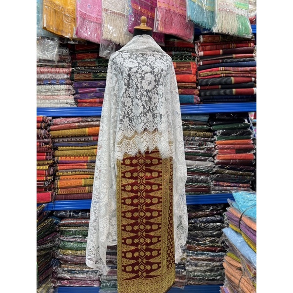 Songket Palembang Merah